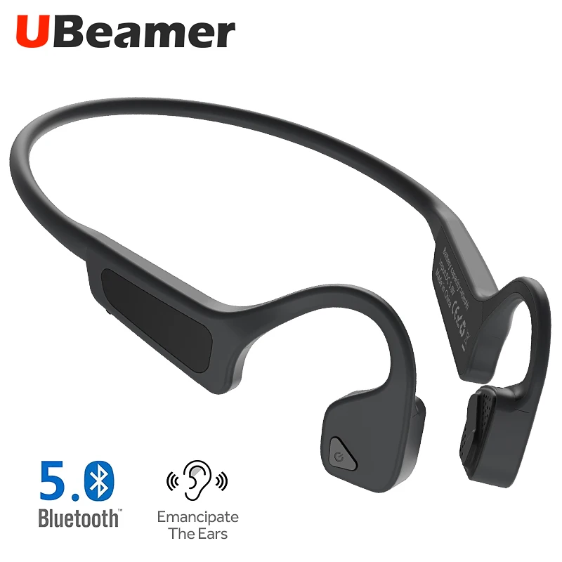 

Uberamer G18 Wireless Bluetooth V5.0 Bone Conduction Earphone Ear Hook Style Stereo Sound Waterproof Sports