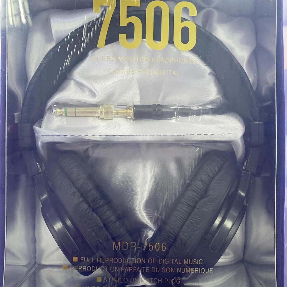 Клон наушников спортивные стереонаушники MDR 7506 проводные наушники HiFi головные