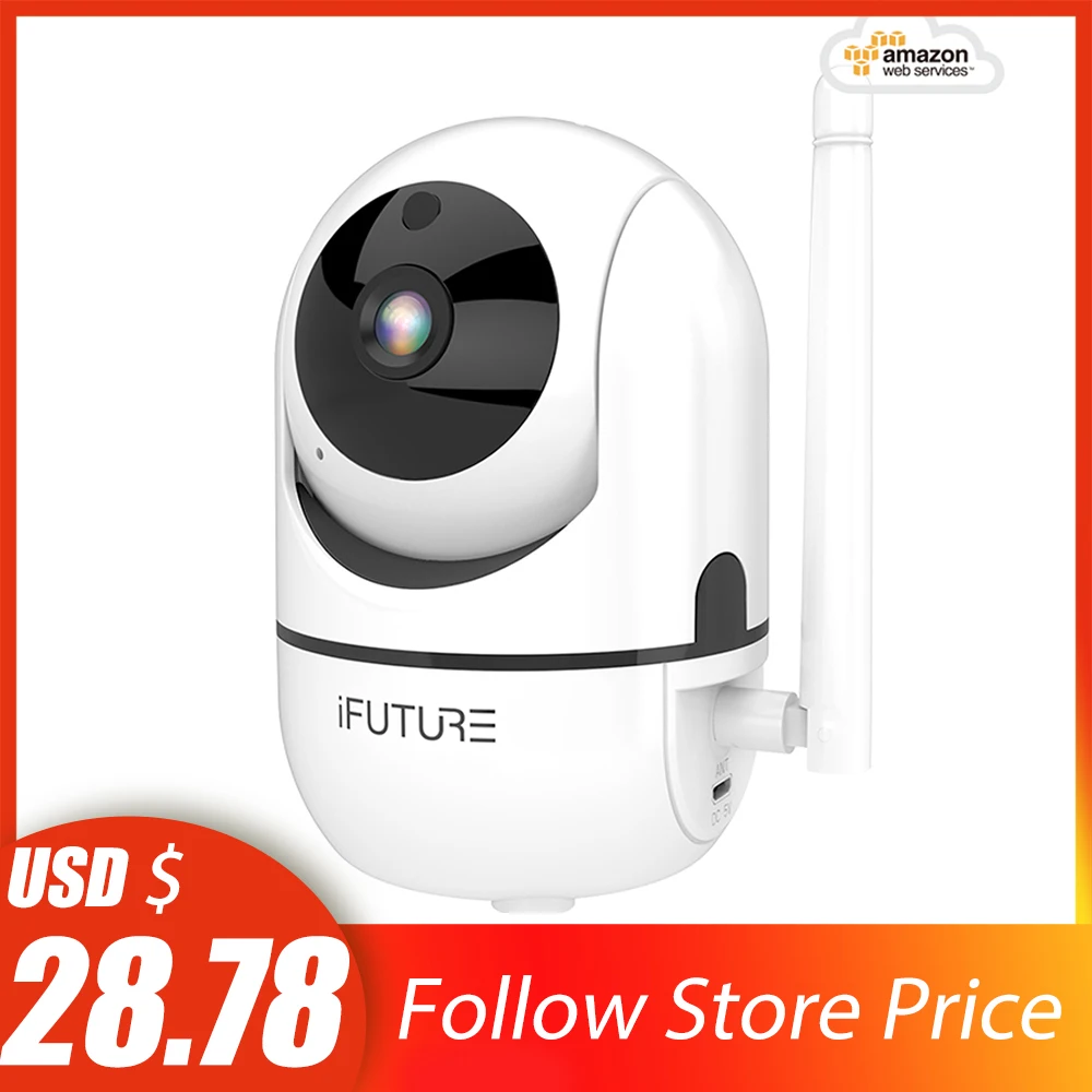 IFuture IP камера HD 720P CCTV WiFi камера безопасности Облачное ночное видение двухстороннее аудио автоматический удаленный доступ Беспроводной IP WiFi камера