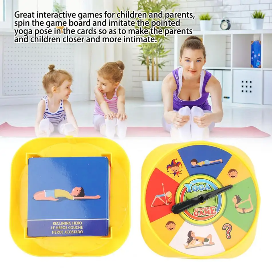 New Year Family Health Board Game Yoga Pose Card Toys For Children 54Pcs Funny Flexibility Balance Floor Sports Educational Gift (8)