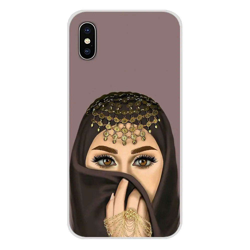 images 9 Чехлы из ТПУ для huawei G7 G8 P7 P8 P9 P10 P20 P30 Lite Mini Pro P Smart плюс мусульман, девочка глаза в хиджаб уход за кожей лица - Цвет: images 9
