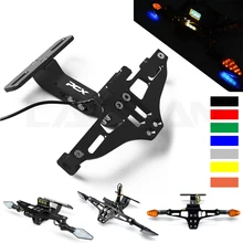 Для Honda PCX 125 150 мотоциклетные номерные знаки держатель с светодиодный светильник PCX 125 PCX 150 Год PCX логотип CNC аксессуары