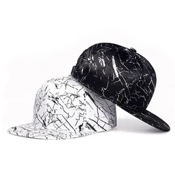 New original hip hop hat leather men's baseball cap adjustable snapback cap high quality flat brim hat  gorras