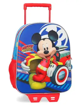 

Backpack 33cm 3D front with trolley World Mickey