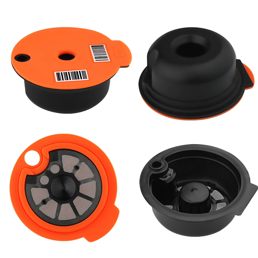 Reusable Coffee Pods With Paper Filters - 60ml & 180ml Compatible With TASSIMO Machines, Includes Tamper