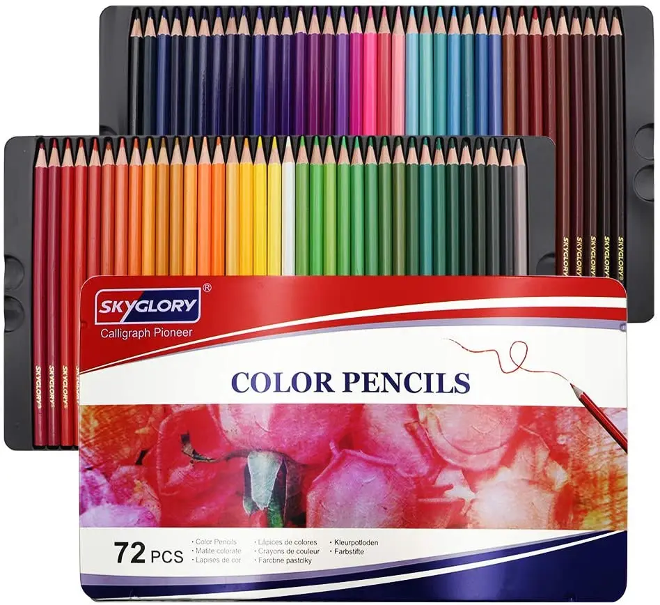 

12/24/36/72/120 Colored Pencils Set Professional Art Coloring Drawing Pencils for Sketching Shading Suitable for Adults and Kids
