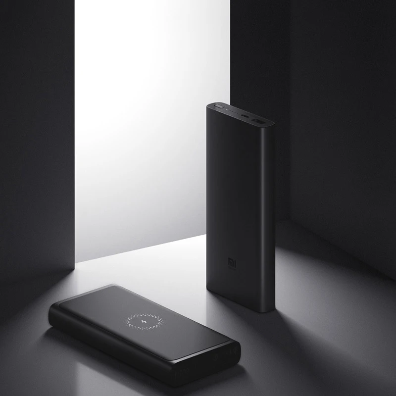 Xiaomi Беспроводной внешний аккумулятор 10000 мАч Qi быстрое зарядное устройство PLM11ZM