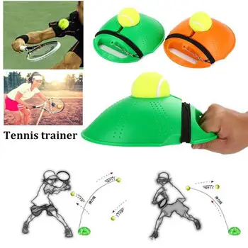 

Tennis Training Tool Exercise Tennis Ball Self-study Rebound Ball With Tennis Trainer Baseboard Sparring Device