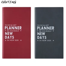 Agenda планировщик Органайзер A6 ежедневный Еженедельный блокнот руководство по расписанию путешествия