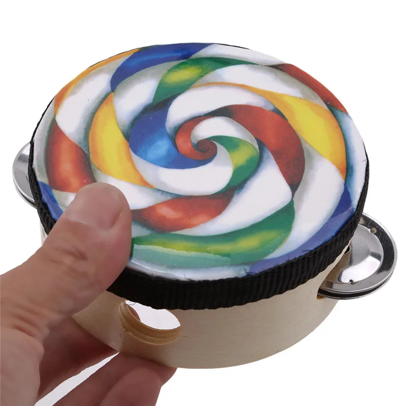 Мультфильм детские игрушки ручной Колокольчик леденец погремушка леденец барабан детский музыкальный инструмент Детские развивающие игрушки для детей подарок