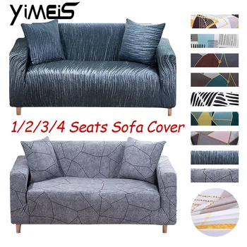 

Elastic Slipcovers Universal Stretch Fabric Printed Corner Couch Cover Elastic Anti-ash Decor Resistant Sofa Couch Cover