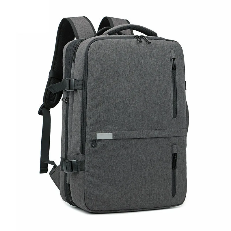 

Men Stretchable Backpack Large Capacity with USB Charging Port Knapsack for Travel Outdoor -OPK
