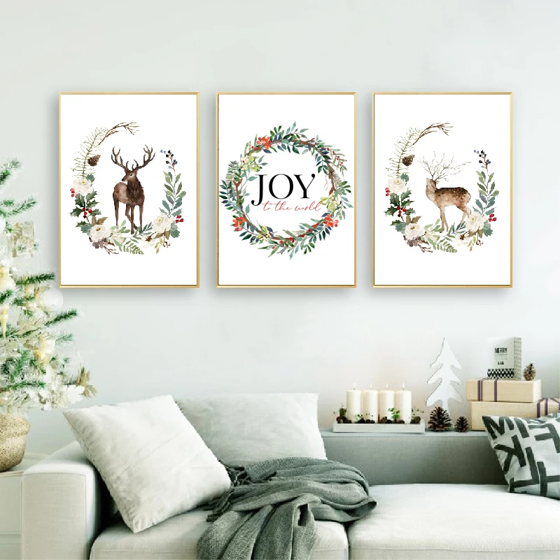 Home-Decoration-Christmas-Theme-Art-Poster-Nordic-Living-Room-Sofa-Corridor-Background-Wall-Hanging-Picture-Frameless (2)