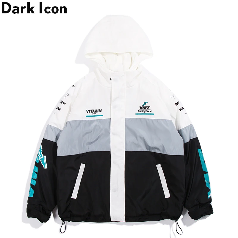 Dark Icon, спортивные мужские пальто с капюшоном,, зимняя уличная мода, толстые парки с хлопковой подкладкой, мужские куртки для мужчин