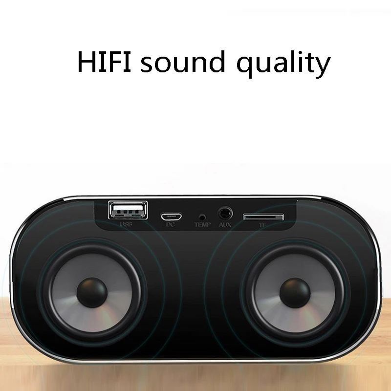 S2 Bluetooth Беспроводная мини-сигнализация зеркало маленький Стерео Компьютер Автомобильный сабвуфер прикроватные колонки черный