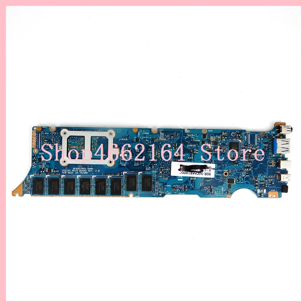  UX31A2 motherboard with i5CPU 4GB RAM memory For ASUS UX31A UX31A2 Notebook motherboard UX31A2 Main