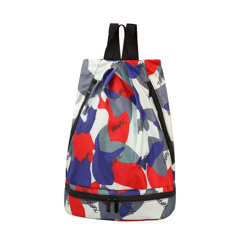 

Puimentiua Waterproof Swim Bag Dry And Wet Separation Shoulder Gym Bag Outdoor Men And Women Beam Pockets Drawstring Backpack