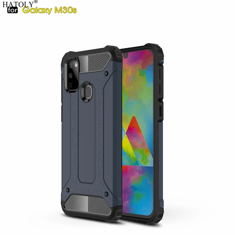 

HATOLY For Coque Samsung Galaxy M30S Case Heavy Armor Slim Hard Rubber Cover Silicone Phone Cases for Samsung Galaxy M30S