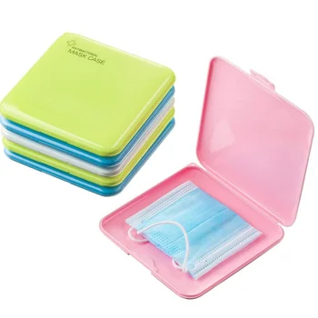 

Plastic Mask Storage Box Dustproof Moisture-proof Cleaning Box Mask Box Portable Transparent Colorful Box
