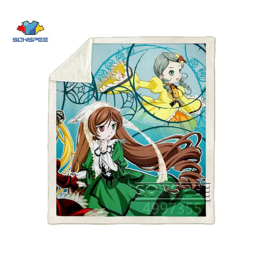 SONSPEE Rozen Maiden аниме Харадзюку для детей и взрослых 3d принт одеяло Теплый диван Стёганое одеяло покрывало для путешествий постельные принадлежности магазин при фабрике K129