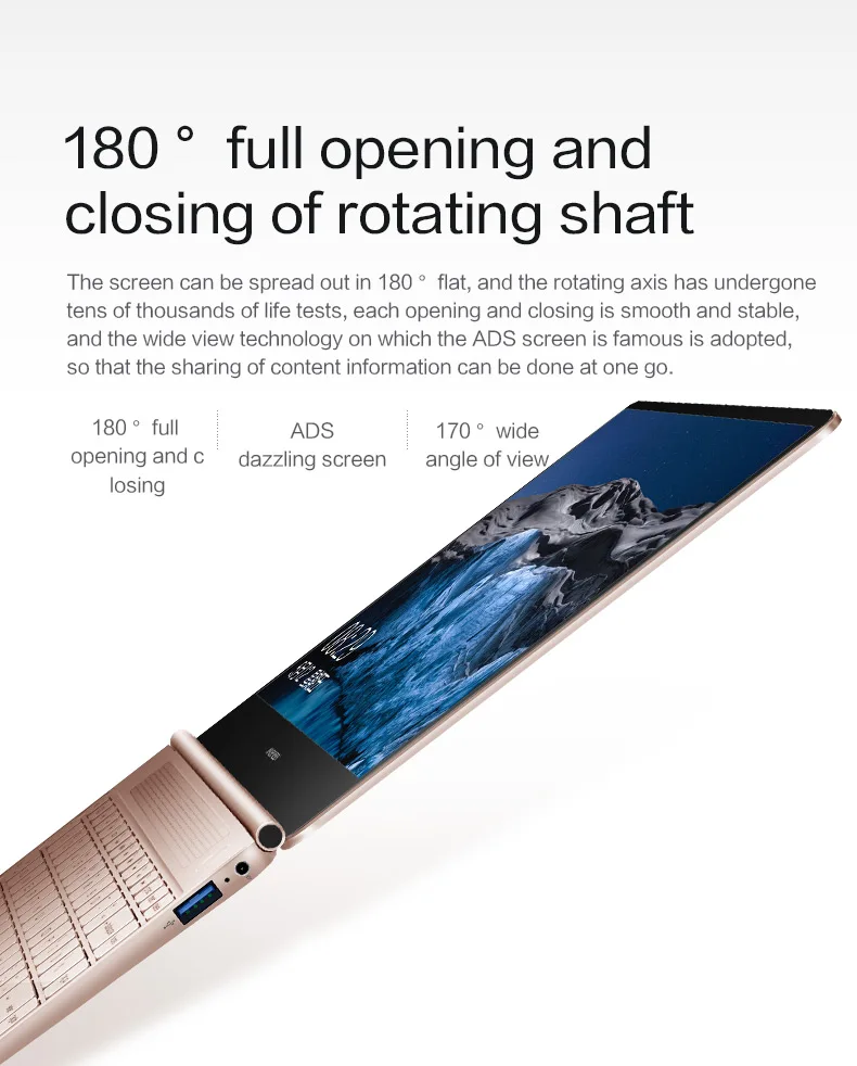 MAIBENBEN JinMai6 Ноутбук 13,3 дюймов Intel Gemini Lake N4100 8G ram 240 SSD DOS FHD экран