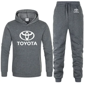

Hoodies Men for Toyota Logo Printed unisex Sweatshirt Fashion Men Hoodie hip hop harajuku Casual Fleece Hoodies Pants Suit 2PcsS