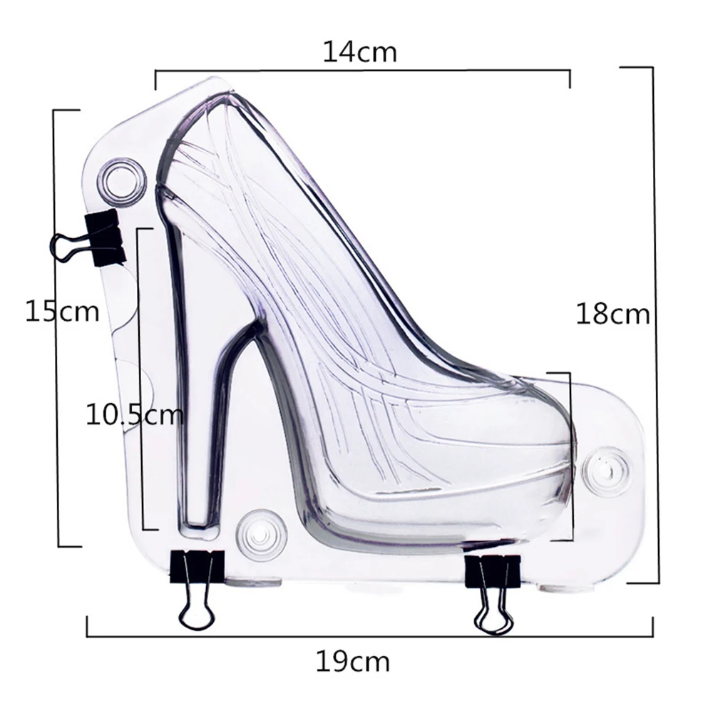 3D Chocolate Mold Fashion High Heel Shoes Candy Sugar Paste Molds Cake Decorating for Home Baking sugar craft Wedding Cake Mold