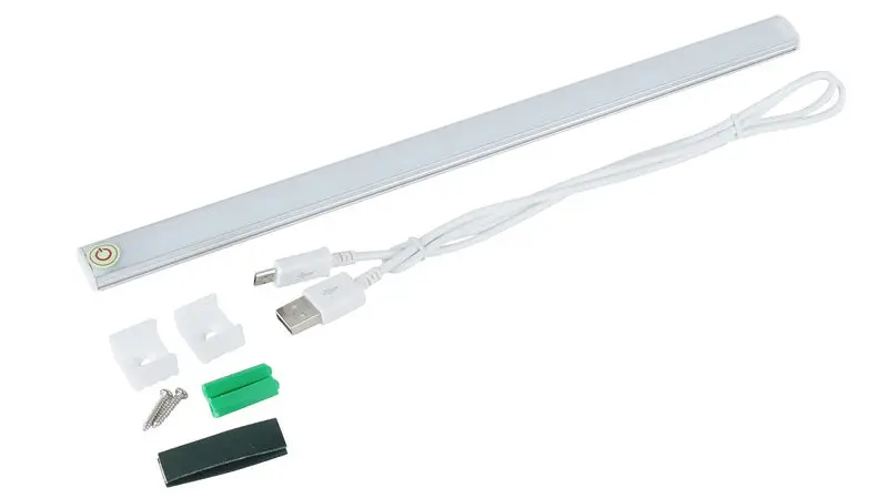 USB ультра тонкий Диммируемый 21 Светодиодная подсветка под шкаф сенсорный датчик барная полоса светильник для шкафа шкаф кухонный ночной Светильник