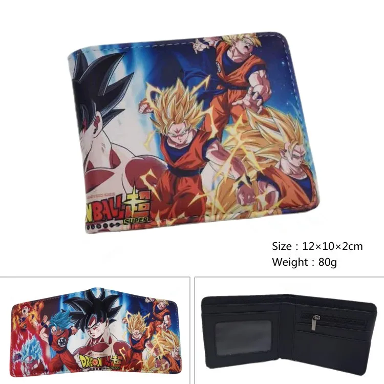 Дизайн Dragon Ball Z кошелек аниме Dragon Ball Super Broly мужской короткий кошелек на молнии кошельки женский подарочный Кошелек для монет - Цвет: 13