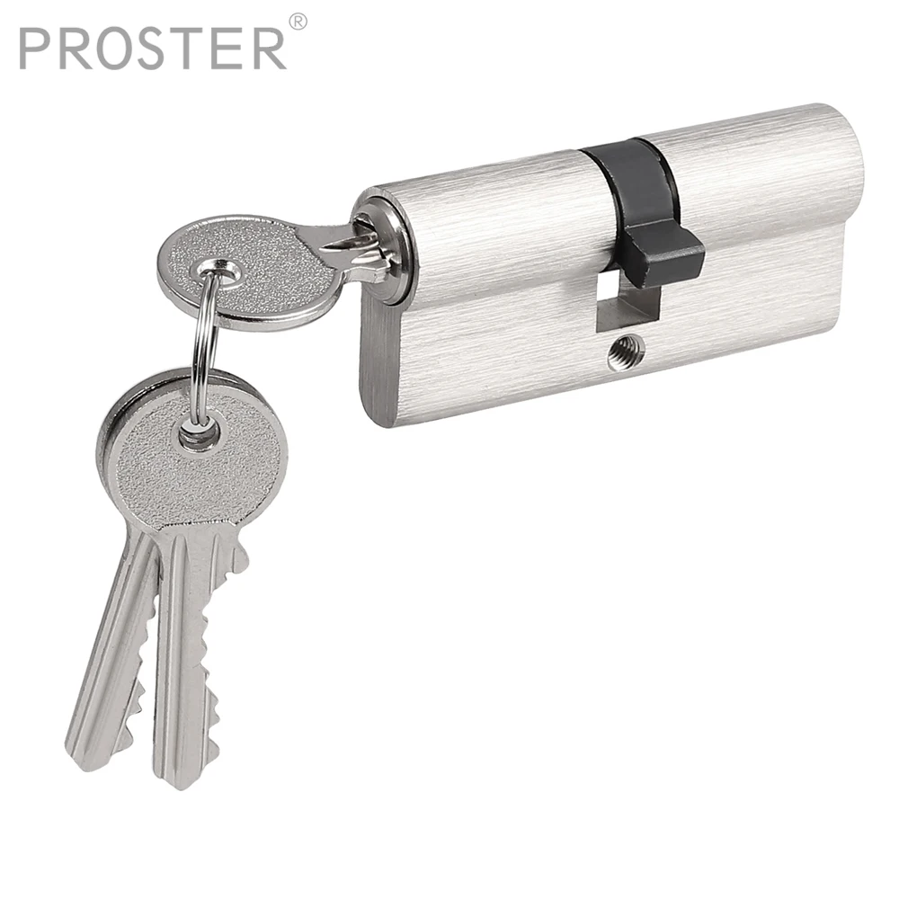 

Proster 35/35 40/40 45/45 Cylinder Barrel Door Lock 6 Pin UPVC Door Aluminium Wood PVC Doors with 3 Keys