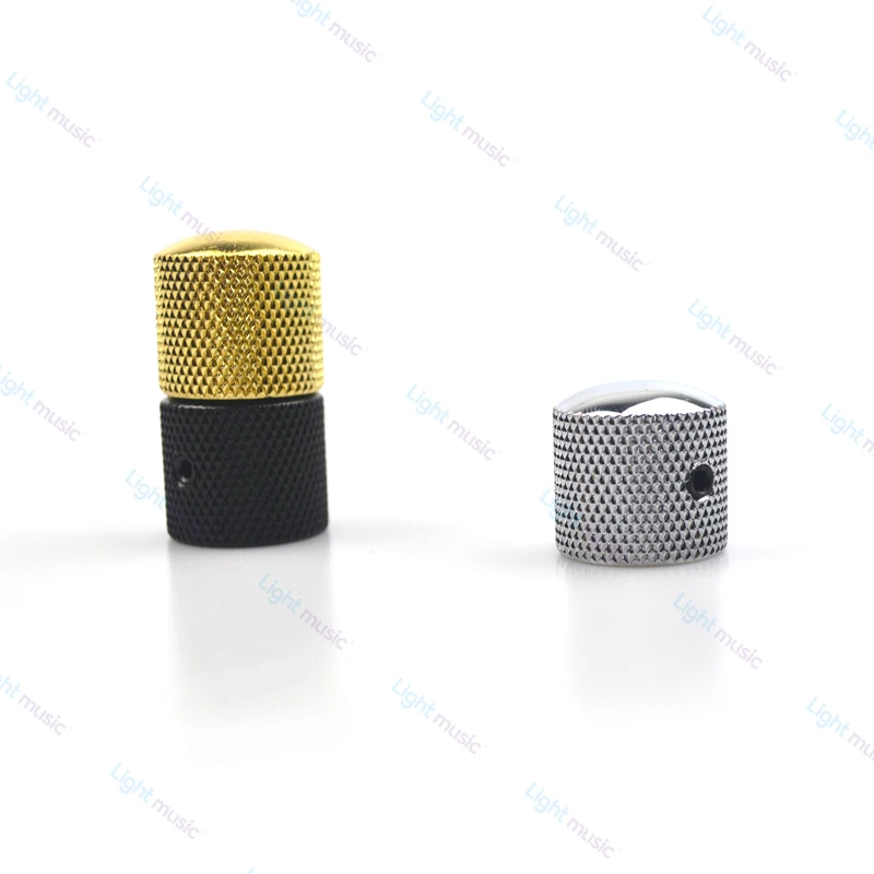 2 stücke Metall Gitarre Ton Lautstärkeregler Potentiometer Hut Kappe Große Gitarre Teile Push-Knopf mit Loch Guitarra Zubehör – Detail 8