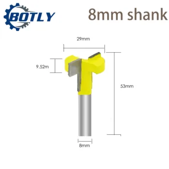 

milling cutter woodwork Top Quality T-Slot & T-Track Slotting Router Bit For Woodworking Chisel Cutter Wholesale wood tools