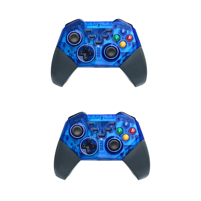 1/2 шт. беспроводной Bluetooth для Nintendo Switch Pro консоль для ПК ТВ коробка удаленный джойстик ДЖОЙСТИК Джойстик Геймпад Джойстик - Color: 2 pcs blue