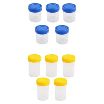 

10Pcs 60ml 40ml High Quality Graduated In 10ml Measuring Specimen Cup Sterile Container for Laboratory Test