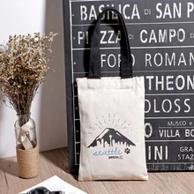 Новая горячая модная сумка универсальная Холщовая Сумка на плечо женские многоразовые сумки для покупок