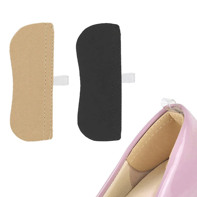 1Pair Breathable Cloth Invisible Back Soft Heel Pads For High Heel Shoes Grip Adhesive Liner Cushion Insert Pads Insoles