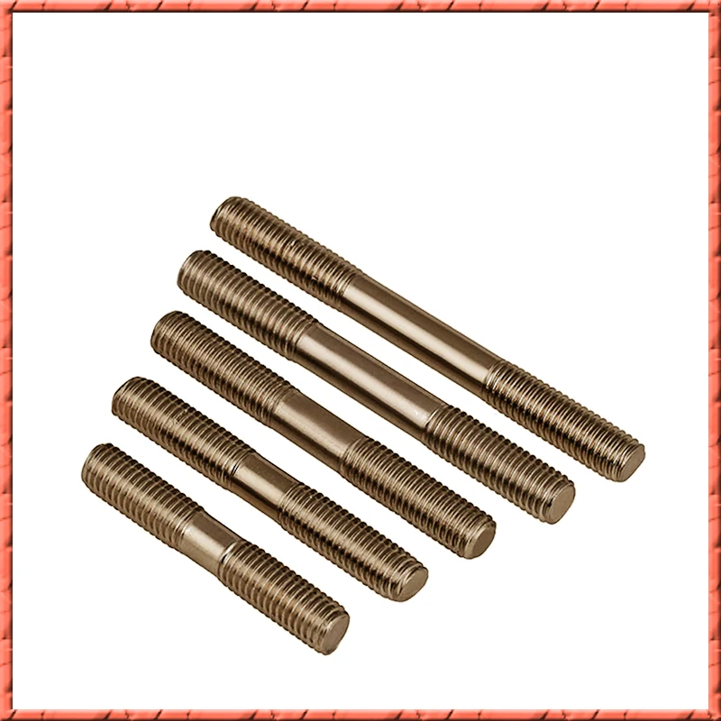 10 шт./лот M12 * 60/80/100/120/150 200 титановый двухконцевой болт с двойной резьбой Дюбель