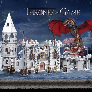 

2217PCS Winterfell Castle Building Blocks Movie Series Figures Model Miniature Bricks Kit DIY Assembly Toys For Children Gift