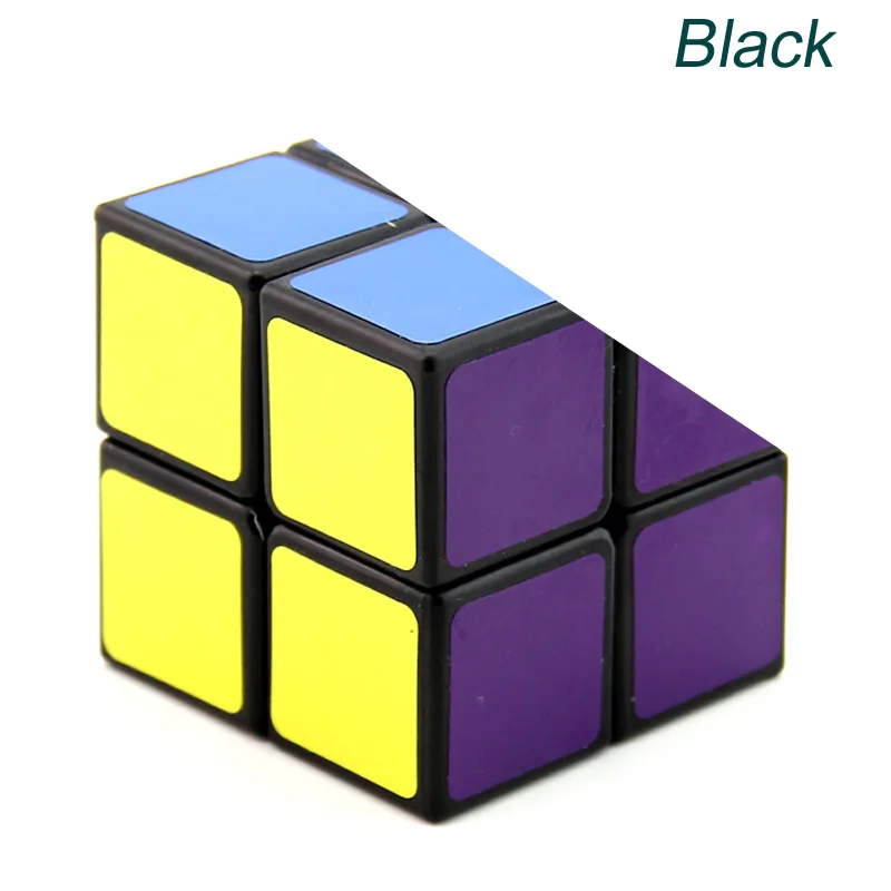 LanLan 2x2x2 волшебный куб 2x2 черный/белый Cubo Magico профессиональная скоростная головоломка антистресс Развивающие игрушки для детей - Цвет: Black