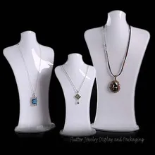 3 шт./компл. высокое Класс челый акриловый Цепочки и ожерелья Дисплей манекен кулон держатель Цепочки и ожерелья показывая стойку модель Витринный Шкаф для ювелирных изделий