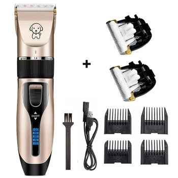 

Rechargeable Low-noise Pet Hair Clipper Remover Cutter Grooming Cat Dog Hair Trimmer LCD Electrical Pets Hair Cut Machine