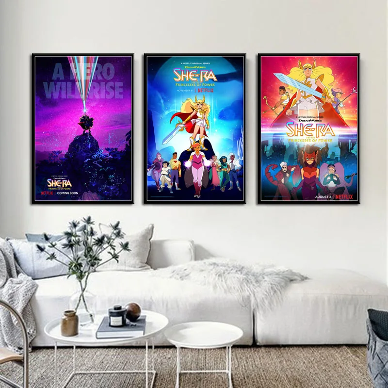 G194 художественный Декор She-Ra мультфильм ТВ сериал шоу настенное Искусство Холст