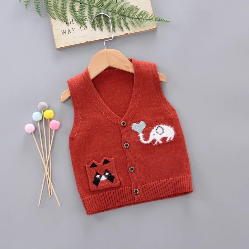 

IENENS Trend Kids Baby Girls Shirts Clothes Clothing Bow Sweater Vest Girls Clothing Cotton Comfortable Sweater Single Piece