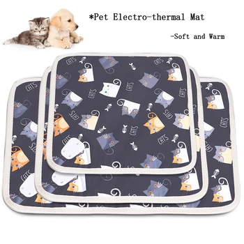 

Durable Electro-thermal Pet Mat Cat Dog Bed Thicken PVC Pet Blanket Warm Soft Puppy Kitty Pads Cat Accessories Pet Supplies