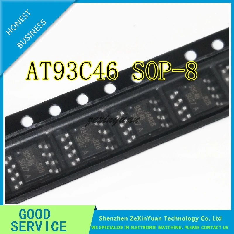 

10 шт./лот Новый AT93C46 AT93C46-10SU-2.7 93C46 трехпроводной последовательный EEPROMs IC SOP-8