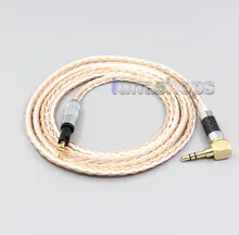 LN006720 16 Core Silver Plated OCC Mixed Earphone Cable For Sennheiser Momentum 1 0 2 0 On Ear Headphones