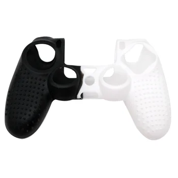

1pcs Hit Color Stitching Silicone Handle Cover Double Color Soft Rubber Shell Cover Suitable For PS4 PRO/SLIMO Game Accessories