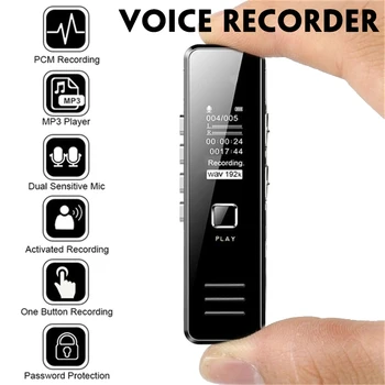 

Digital Voice Recorders Noise Reduction WAV Record USB Dictaphone Long Distance Audio Recording MP3 Player Sound Recorder