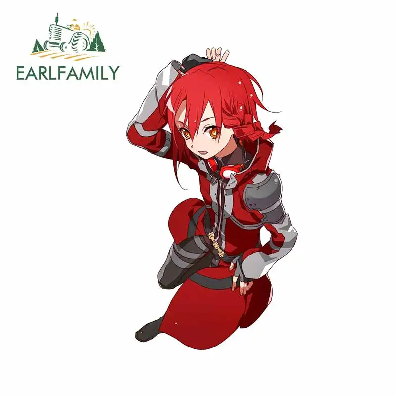 EARLFAMILY 13 см x 7 4 для искусства меча онлайн часть 2 индивидуальные наклейки