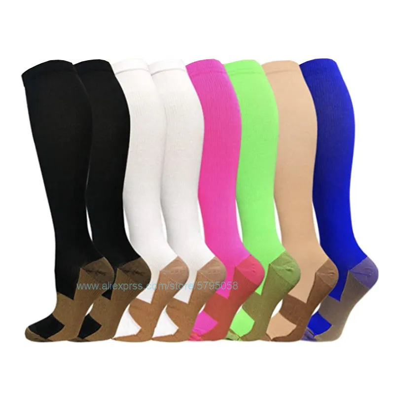 

Set of 8pairs Compression Stocking Men & Women Athletic Socks Medical Running Nursing Hiking Recovery & Basketball Sock